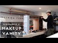 How to Build a Makeup vanity // Custom Furniture Tutorial