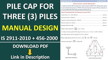 MANUAL DESIGN OF PILE CAP FOR 3 PILES I FOUNDATION DESIGN I IS 456-2000 I STRUCT SOFT CENTRE