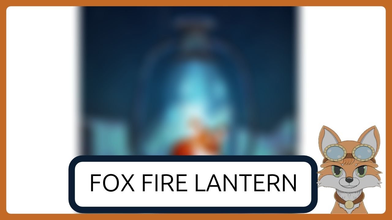 Fox Fire Lantern  Digital Painting Time lapse