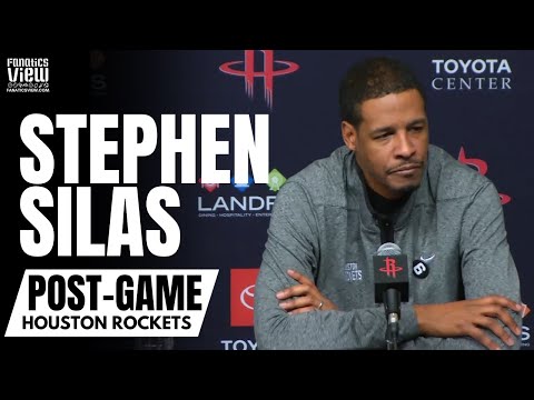 Stephen Silas Reacts to Monty Williams Embracing Him & Rockets Win After Paul Silas Passing