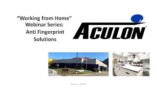 Anti-Fingerprinting Webinar - Surface Modification to Reduce Fingerprint Visibility
