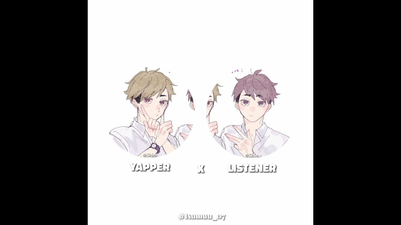yapper x listener meme | bad english, sorry 🥀 #haikyuu #gachalife2 #alightmotion #miyatwins