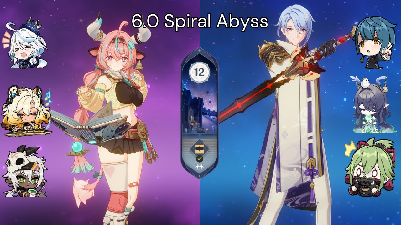 6.0 Spiral Abyss | C0 Varesa Electro-Charged & C0 Ayato Hyberbloom | Genshin Impact