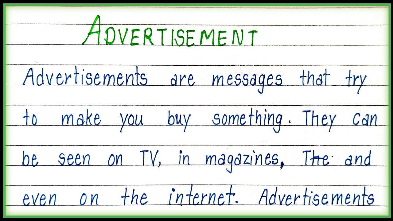 Essay on Advertisement in English| Advertisement Essay|