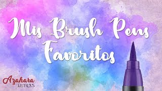 Mis Brush Pens Favoritos Top 10 Youtube