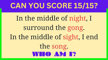 Only a Genius Can Answer These 15 Tricky Riddles? | Riddles Quiz 80 |