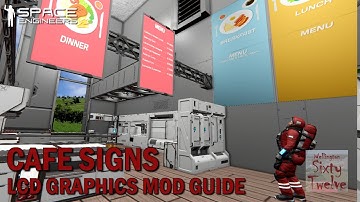 LCD Graphics Mod Guide - Cafe Signs (Space Engineers)