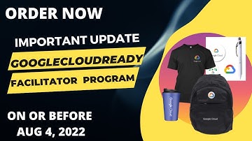 Order now the GoogleCloudReady Facilitator Program goodies swag google: This Was Unexpected!!