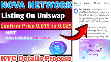 Nova Network Confirm Listing || Nova Network Kyc Update || Nova Network Withdrawal update