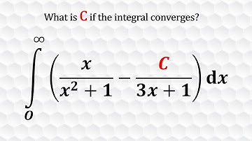 Constant for Convergent Improper Integral
