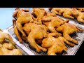 오산시장 황금통닭, 줄서서 먹는 유명한 가마솥 통닭, Amazing Fried chicken in Giant Pot, Golden chicken, Korean street food