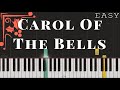 Carol Of The Bells | EASY Piano Tutorial