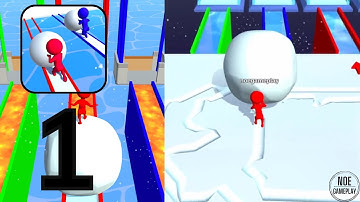 SNOW RACE ALL LEVELS PART 1 | Snow Race Gameplay | Best Mobile Games 2023