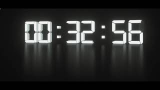 60 seconds countdown beautiful stopwatch 1 minute timer