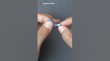 How to Tie macrame Bracelet #shorts #macramebracelet #macrametutorial