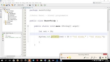 Programovací jazyk Java - 22 - Ternární operátory - operátor pro podmíněný výraz