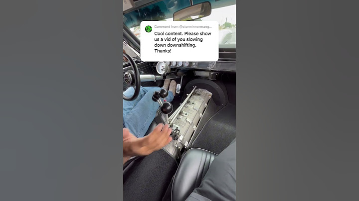 How do you downshift a Lenco? #car #race #drive
