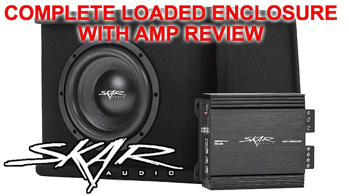 Skar Audio 8" Complete 700 Watt SDR Series Subwoofer Bass Package -  Loaded Enclosure with Amplifier