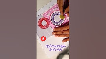 How to make /Spirograph Art /Handmade easy craft #calligraphy #satisfying #shorts
