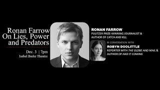 Ronan Farrow on Lies, Power and Predators