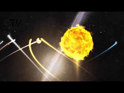 El sol viajando