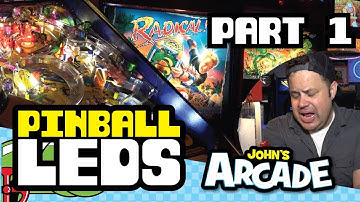 How to install LEDs in a Pinball Machine - 1990 BALLY RADICAL PART #1 GI (General Illumination)