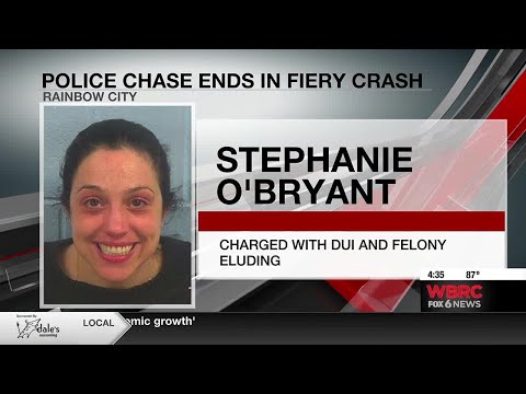 Police Chase Ends In Fiery Crash In Rainbow City