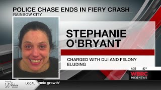 Police chase ends in fiery crash in Rainbow City