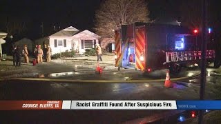 Racist Graffiti Found After Suspicious Fire