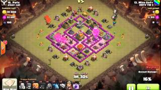 20150325 clash of clan Th7 Balloon sofy 七本氣球流