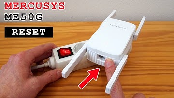 TP-Link Mercusys ME50G Wi-Fi extender • Factory reset