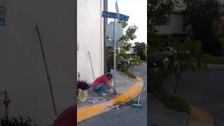 signage installation #shortvideos #artist #construction #tips