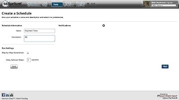 Tellurium Training - Scheduling Tests