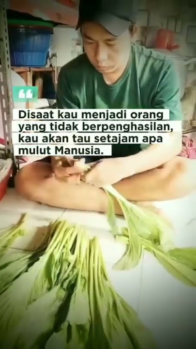 kau akan tahu seberapa tajam ya mulut manusia jika kau tak berpenghasilan #keluarga #motivation