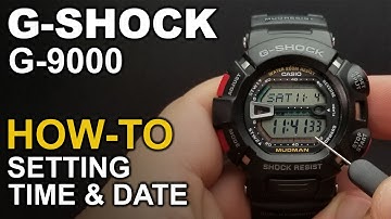 Gshock G-9000 Mudman - Setting Time and Date - Module 3031