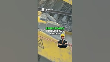 Track Maintenance  Efficient Ballast Cleaning Explained  #truck #tractor #tractorlover