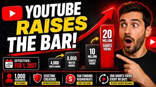 YouTube Monetization Changes 2027: New YPP Requirements Explained! 🚨#youtubemonetization
