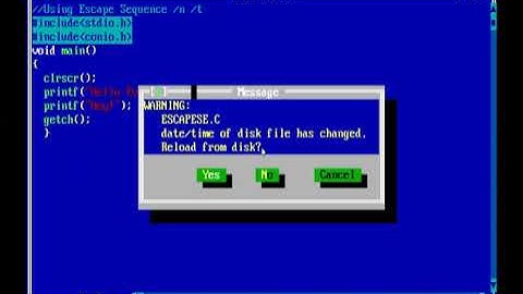 C Programming-Escape Sequence \n,\t