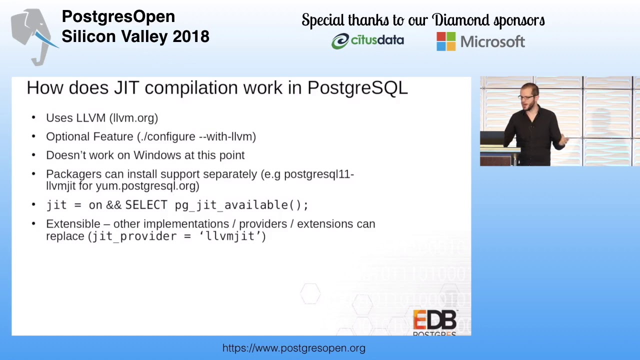 Just in time compilation in PostgreSQL postgresql download