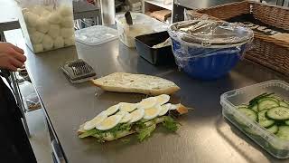 Sandwich Med Æg Og Rejer.