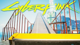 I discovered a RollerCoaster and fixed it enough to ride it in Cyberpunk 2077