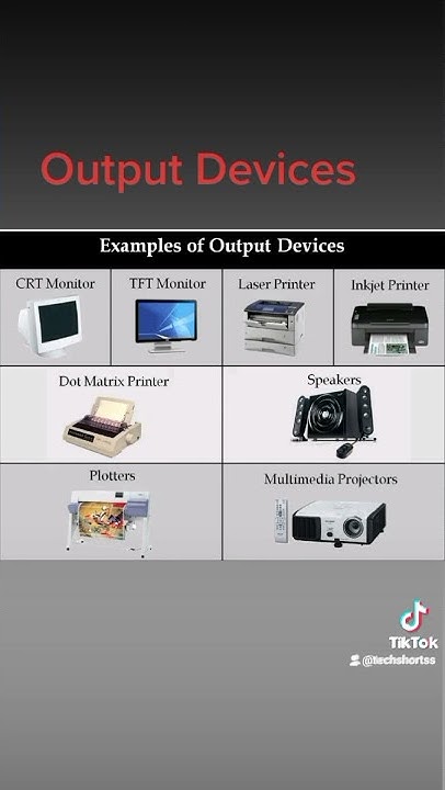output devices examples, of output devices - YouTube
