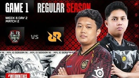ALTER EGO VS RRQ HOSHI | REGULAR SEASON WEEK 8 DAY 2 | GAME 1 | MPL ID S16
