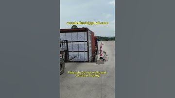 Finish the 3d wpc wall panel container loading #3dwpcwallpanel