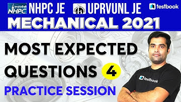 UPRVUNL JE/NHPC JE Mechanical Classes 2021 | Most Expected Questions | Set 4 | Dhiraj Sir