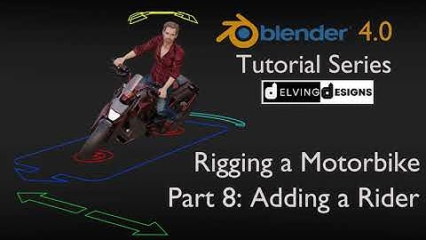 Blender 4.0 Tutorial Series: Rigging a Motorbike – Part 8/10: Adding a Rider