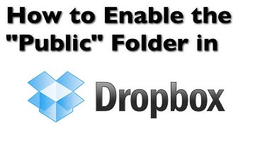 Dropbox Hints: How to Enable the "Public" Folder in Dropbox