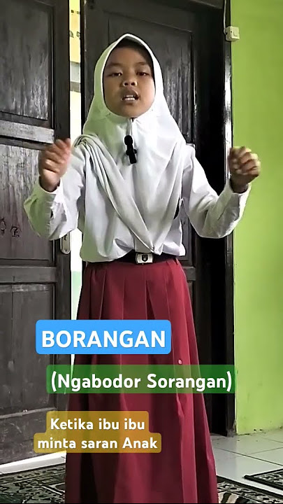 BORANGAN (Ngabodor Sorangan) Tatkala Ema Minta Saran #sunda #lucu #borangan