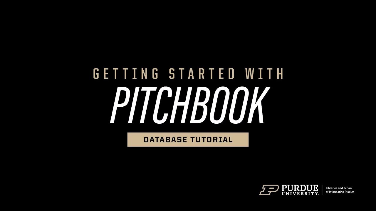 Getting Started with PitchBook
