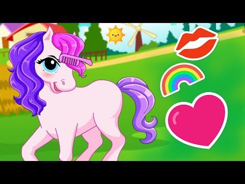 fun-horse-care-games---pony-hair-salon,-dress-up-clean-pet-horse-salon-makeover-pony-kids-games